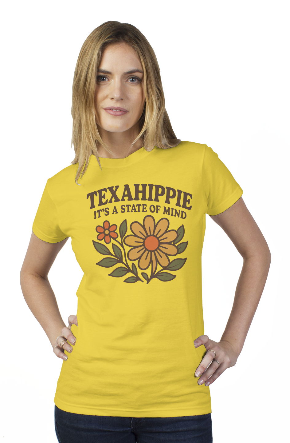 Texahippie Flower Bloom Womens T Shirt