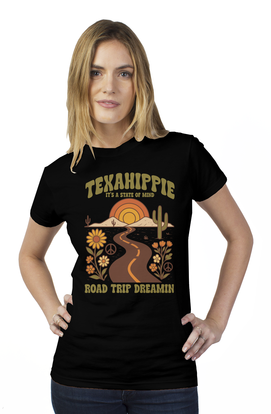 Texahippie Road Trippin Womens T Shirt