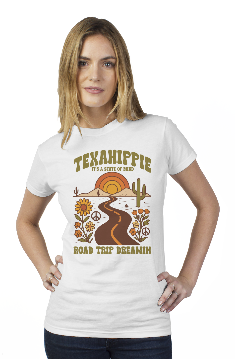 Texahippie Road Trippin Womens T Shirt