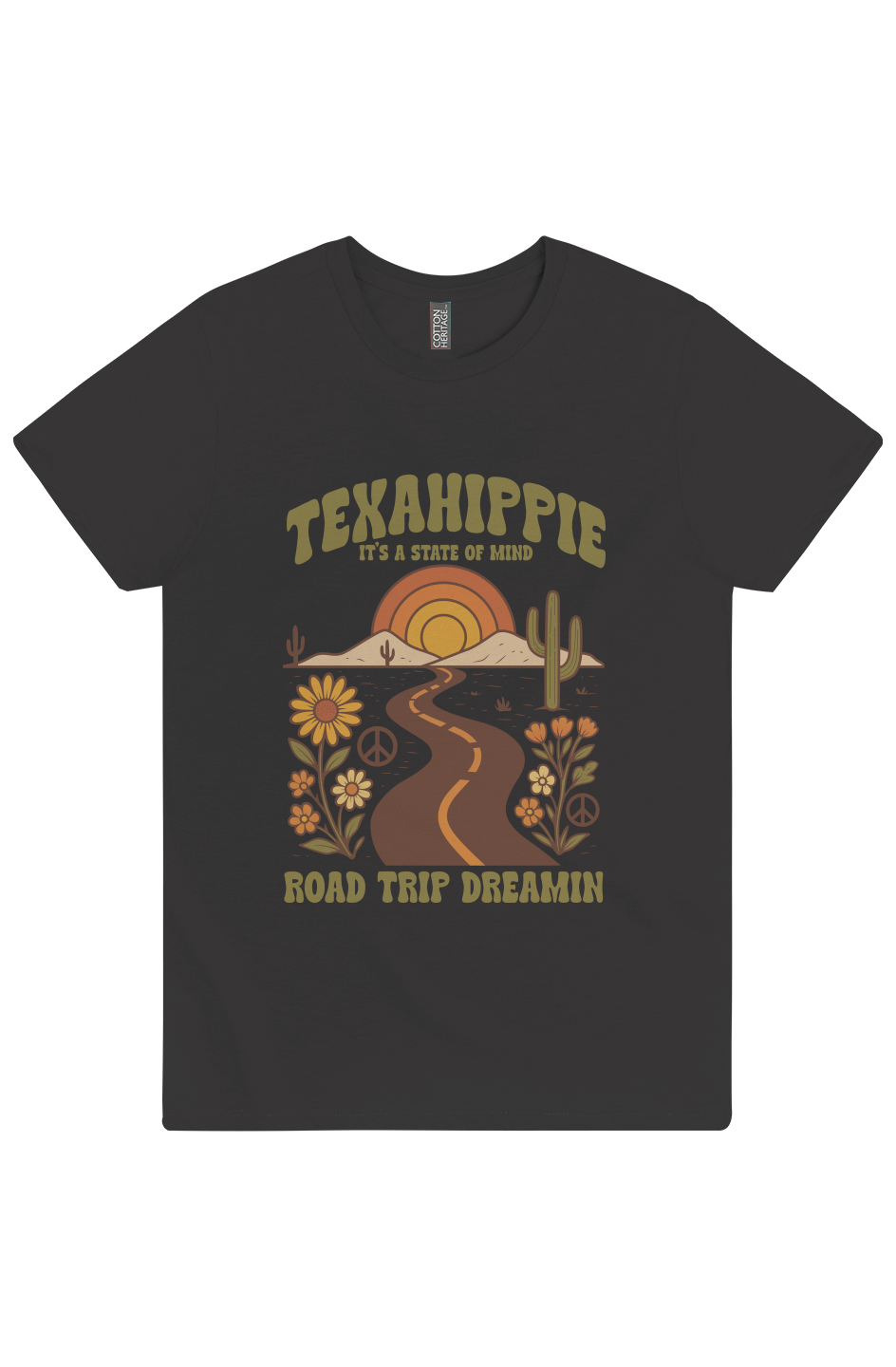 Texahippie Road Trippin Daily Tee