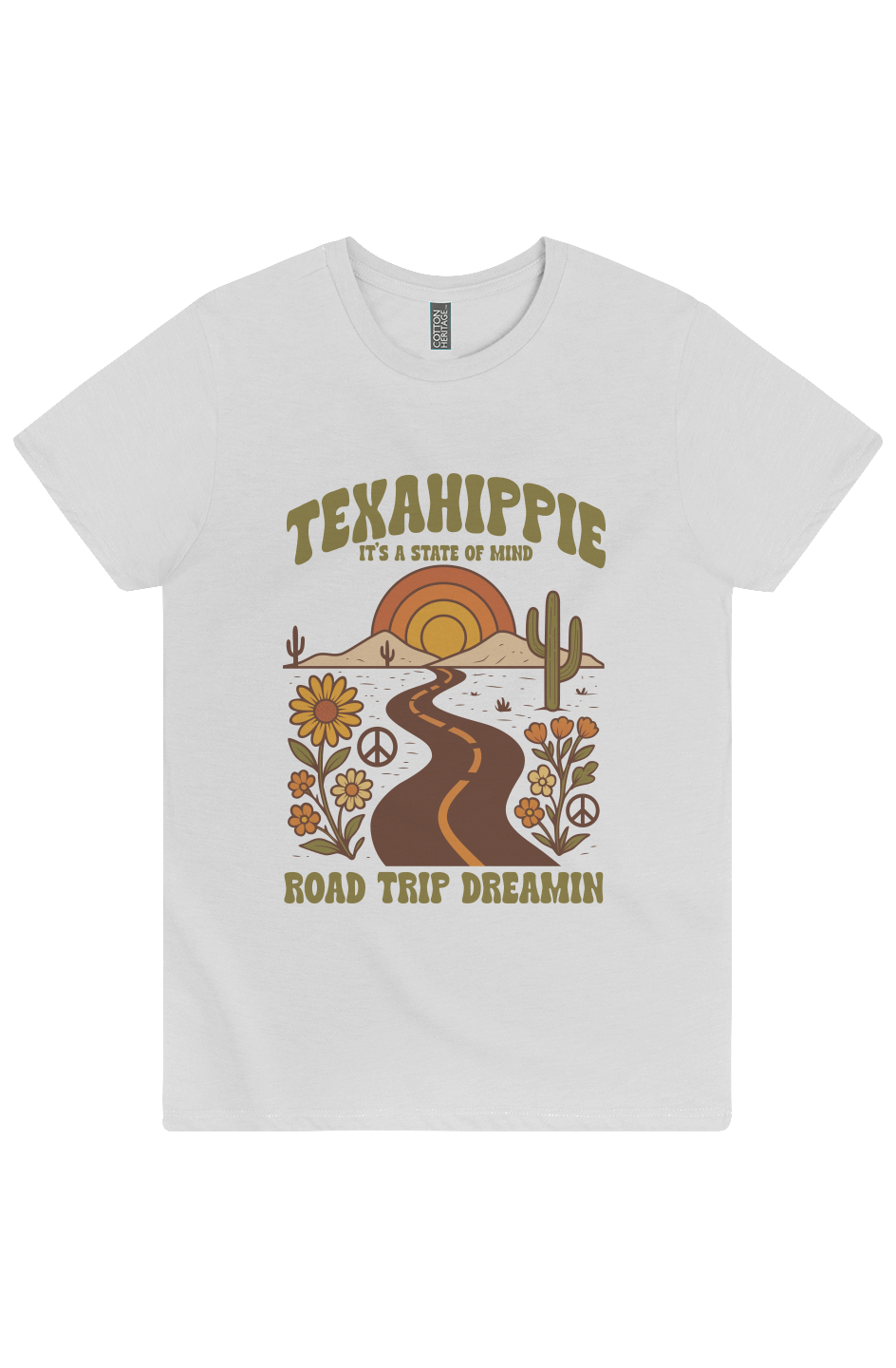 Texahippie Road Trippin Daily Tee