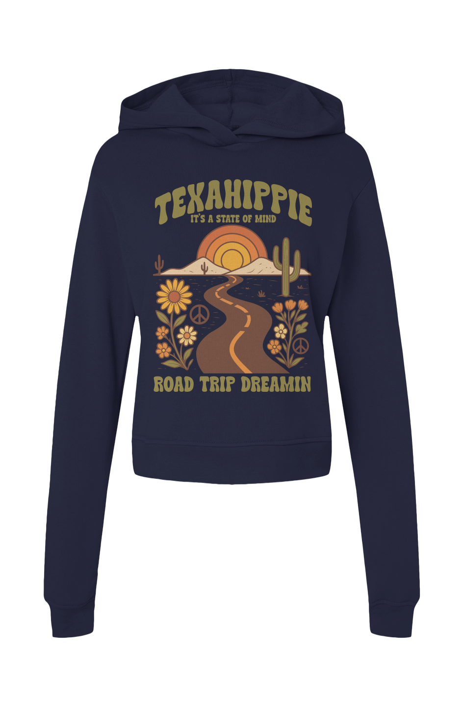 Texahippie Road Trippin Womens Classic Hoodie Sweatshirt
