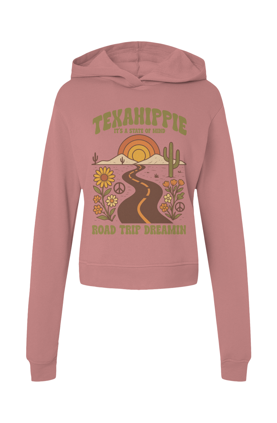 Texahippie Road Trippin Womens Classic Hoodie Sweatshirt