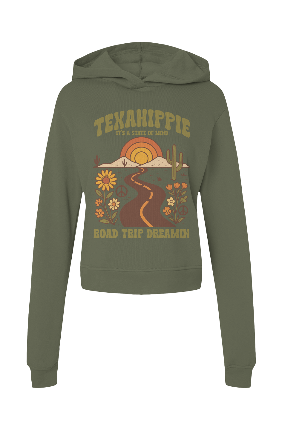 Texahippie Road Trippin Womens Classic Hoodie Sweatshirt
