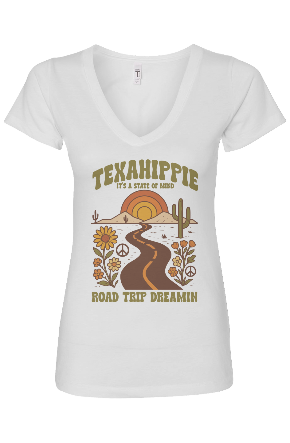 Texahippie Road Trippin Ideal V-Neck